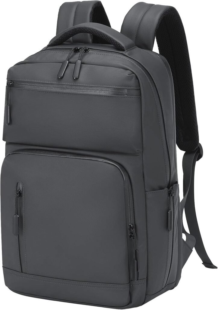 
									Waterproof Laptop Backpack for Men & Women, Flight Approved Anti-Theft Daypack with 15.6-inch Laptop Sleeve (Gray)