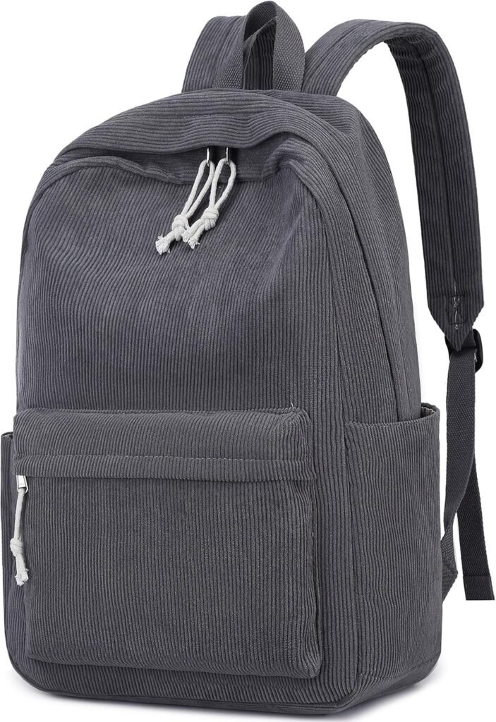 
									Backpack for Teens Large Corduroy Bookbag Lightweight 17 inch Laptop Bag for  Boys Casual High